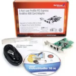 Adaptador Tarjeta PCI Express Firewire Perfil Bajo 3 Puertos .