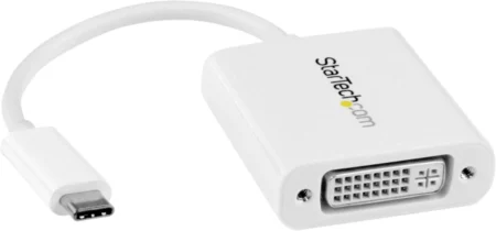Adaptador Grafico USB-C A DVI USB 3.1 Type-C Blanco .