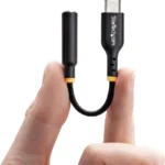 Adaptador De Audio Startech Usbcaudio2, USB-C Macho A 3.5Mm Hembra/Negro