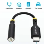 Adaptador De Audio Startech Usbcaudio2, USB-C Macho A 3.5Mm Hembra/Negro