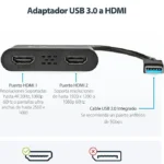 Adaptador Video Externo USB 3.0 A HDMI Y DVI Cable .