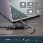 Adaptador De Video Externo USB-C A VGA Con Power Delivery .