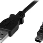 Cable 1M Mini USB B A USB A Acodado Hacia Arriba Adaptador .