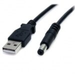 Cable 2M Adaptador USB A Macho A Conector Coaxial Barrel M 5V .