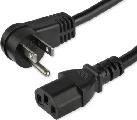 Cable De 4.5M De Alimentacion Acodado Nema 5-15P A C13 De Pc