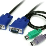 Cable Kvm 1.8M Ultra Delgado VGA Ps2 Hd15 Macho A Macho .