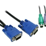 Cable Kvm 1.8M Ultra Delgado VGA Ps2 Hd15 Macho A Macho .