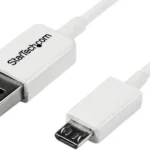 Cable 2M Micro USB B A USB A Adaptador Blanco Telefono .