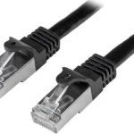 Cable 2M De Red Cat6 Ethernet Gigabit Blindado Sftp Negro .