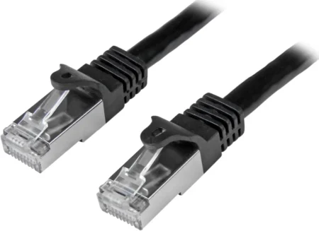 Cable 3M De Red Cat6 Ethernet Gigabit Blindado Sftp Negro .