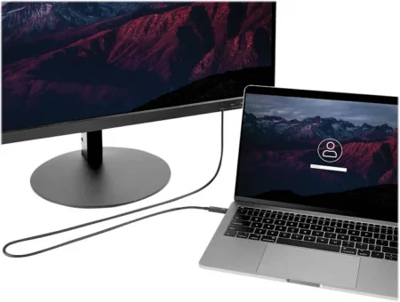 Cable 2M Thunderbolt 3 USB-C Bl Anco Compatible Displayport