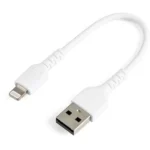 Cable USB A Lightning Negro De 15Cm Certificacion Mfi De Apple