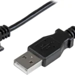 Cable De 1M Micro USB Conector Acodado A La Derecha