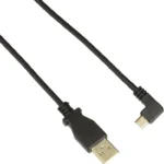 Cable De 2M Micro USB Conector Acodado A La Derecha .
