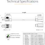 Cable Extension Alimentacion 0 9M Nema 5 15P A Nema 5 15R