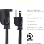 Cable Extension Alimentacion 1 8M Nema 5 15P A Nema 5 15R