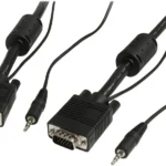 Cable De 7.6M Coaxial De Video High Resolution VGA With Audio