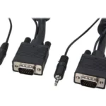 Cable De 7.6M Coaxial De Video High Resolution VGA With Audio
