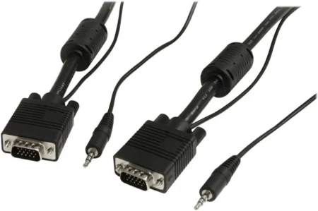 Cable De 7.6M Coaxial De Video High Resolution VGA With Audio