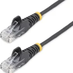 Cable 2M De Red Cat6 Sin Enganches Negro
