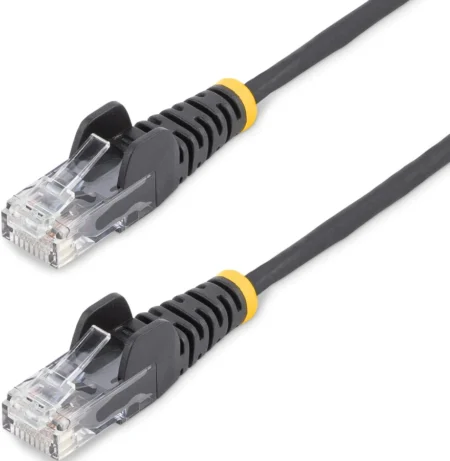 Cable 2M De Red Cat6 Sin Enganches Negro