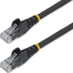 Cable Ethernet Cat 6 De 1M Lszh Patch Utp Sin Enganches Negro