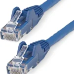 Cable De 0.3M De Red Ethernet Cat6 Utp RJ45 Moldeado Azul .