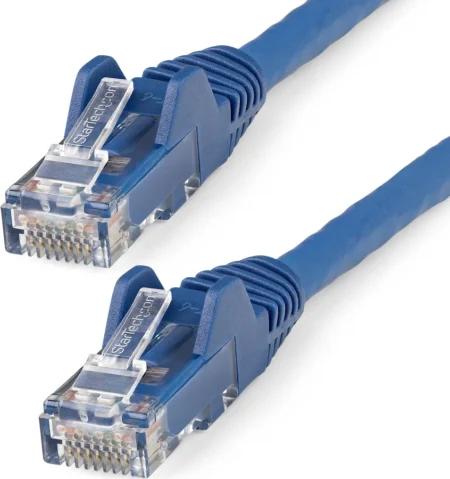 Cable De 0.3M De Red Ethernet Cat6 Utp RJ45 Moldeado Azul .