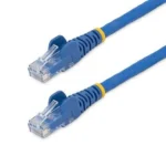 Cable De 0.3M De Red Ethernet Cat6 Utp RJ45 Moldeado Azul .