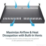 Charola Ventilada 1U Para Rack De Servidores De 16 Pulgadas