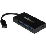 Concentrador USB 3.0 3 Puertos USB-C A Usba Y Red Blanco