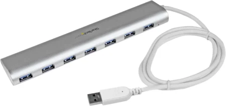 Concentrador USB 3.0 7 Puertos Hub Con Cable Incorporado .