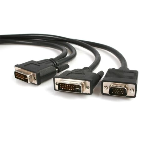 Cable 1.8M Divisor DVI-I Macho A DVI-D Y VGA Hd15 Macho Splitte.