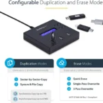 Dock Clonador Autonomo 2 A 1 Borrador Memorias Flash USB 2.0 .