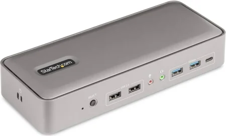 Docking Station Kvm USB-C Para 2 Laptops – 2X DP 4K 60Hz