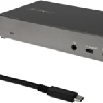 Docking Station USB-C Para 3 Monitores 5X USB Gbe Pd 100W