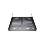 Estante Ventilado Profundi Fija 2U 22Pul 22Kg Carga Para Ra.k