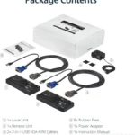 Extensor De Consola Kvm USB Por Cable Cat5 Utp RJ45 150M .
