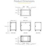 Gabinete Rack Para Servidores 15U - Incluye Ruedas Y Niveladores