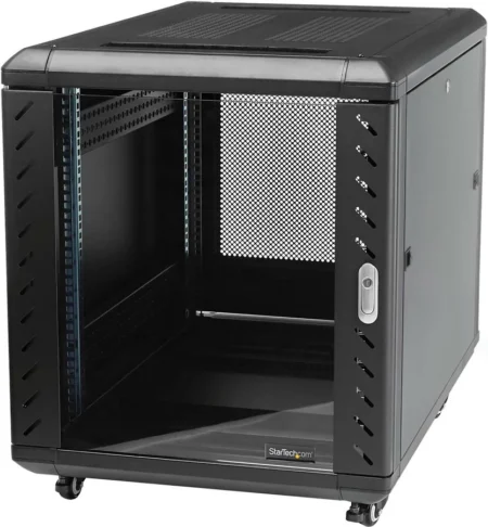 Gabinete Rack Para Servidores 15U – Incluye Ruedas Y Niveladores