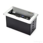 Gabinete De Conectividad Audio Video Para Mesas 4K