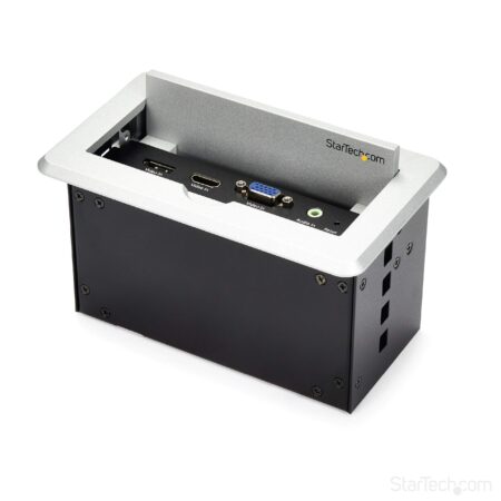 Gabinete De Conectividad Audio Video Para Mesas 4K