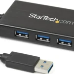 Hub USB 3.0 Aluminio Con Cable 3 Puertos Y Adaptador Ethernet .