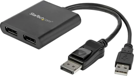 Splitter Divisor Mini DP 2 Puertos Displayport Hub Mst .