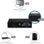 Switch HDMI Auto Conmutado 2 P Uertos Prioritario 1080P
