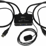 Switch Conmutador Kvm De Cable 2 Puertos VGA Alimentacion USB