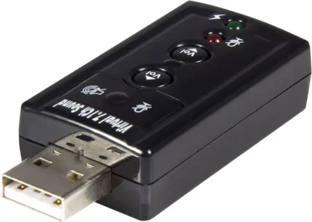 Tarjeta De Sonido 7.1 Virtual Usb Externa Adaptador Conversor .