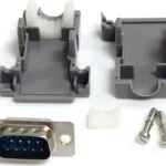 Conector Dsub Db9 Serial Macho Ensamblado Con Carcasa Plastica