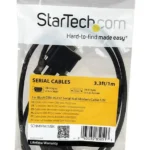 Cable De Modem Nulo Startech Scnm9Fm1Mbk De 1M/Db9 Macho-Db9 Hembra/Negro