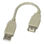 Cable Extensor USB 2.0 Macho A Hembra De 15Cm .